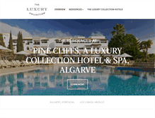 Tablet Screenshot of luxurycollectionresidences.com